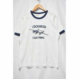 SCREEN STARS - ＠美品 ロッキード P38ライトニング スクリーンスターズ リンガーTシャツ