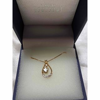 ジュエリーツツミ(JEWELRY TSUTSUMI)のツツミ TSUTSUMI イエローゴールド ダイアモンド ネックレス 鑑定書付き(ネックレス)