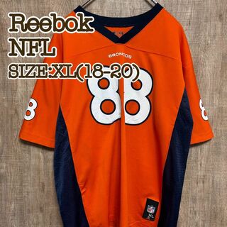 リーボック(Reebok)のReebok リーボック　NFL デンバー・ブロンコス　ゲームシャツ　オレンジ(Tシャツ/カットソー)