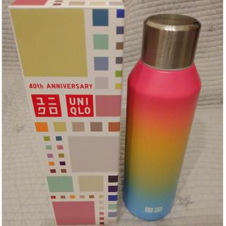 UNIQLO - ユニクロ 炭酸対応ステンレスボトル 水筒 レインボー