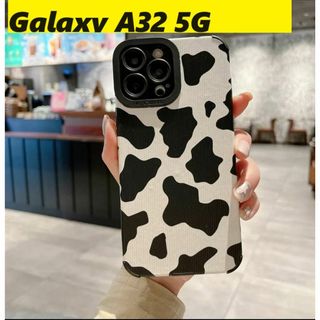 ギャラクシー(Galaxy)のGalaxy A32 5G 牛柄　レザー　可愛い　Galaxy ケース(Androidケース)