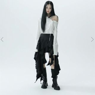 MELTTHELADY　tight string blouse　ホワイト(シャツ/ブラウス(長袖/七分))