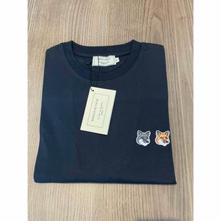 メゾンキツネ(MAISON KITSUNE')のメゾンキツネ ダブルフォックスtシャツ S(Tシャツ/カットソー(半袖/袖なし))