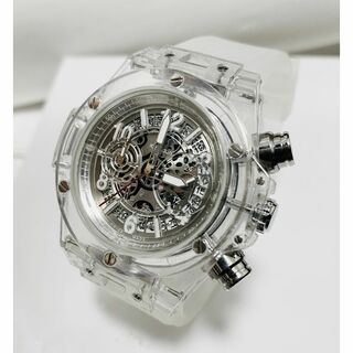 日本未発売KIMSDUN ラバーベルト スケルトンウォッチ メンズ 腕時計(腕時計(アナログ))