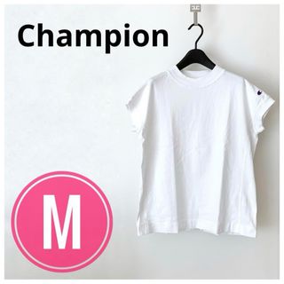 チャンピオン　Champion Tシャツ　フレンチスリーブ　綿100% ホワイト