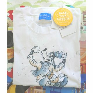 ディズニー(Disney)のドナルドのクワッキーダックシティ　メイクユアフェイバリット　Ｔシャツ Lサイズ(キャラクターグッズ)