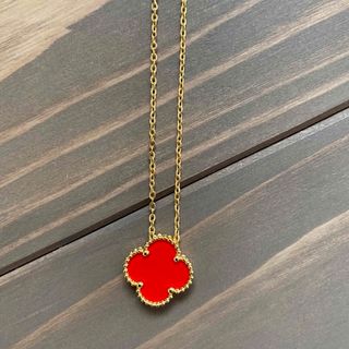 Four Leaf Clover necklace RED(ネックレス)