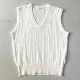 マンシングウェア(Munsingwear)のマンシングウェア レディース ベスト サマーニット ノースリーブ ゴルフ L 麻(ウエア)