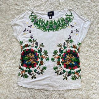 ロベルトカヴァリ(Roberto Cavalli)のカヴァリクラス ロベルトカヴァリ Tシャツ 花柄 カットソー レディース(Tシャツ(半袖/袖なし))