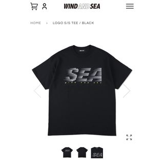 WIND AND SEA - WIND AND SEA ／LOGO SIS TEE / BLACK