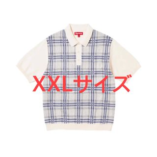 シュプリーム(Supreme)のsupreme Plaid Knit S/S Polo  (ポロシャツ)