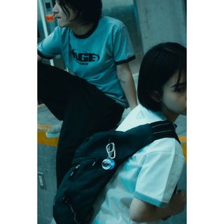 Age Factory リンガーT ブラック XL(Tシャツ/カットソー(半袖/袖なし))