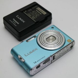 パナソニック(Panasonic)の中古 DMC-FX66 フローラルブルー M888(コンパクトデジタルカメラ)