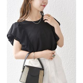 シップス(SHIPS)のSHIPS any:〈洗濯機可能〉カット フリルスリーブ TEE(シャツ/ブラウス(長袖/七分))