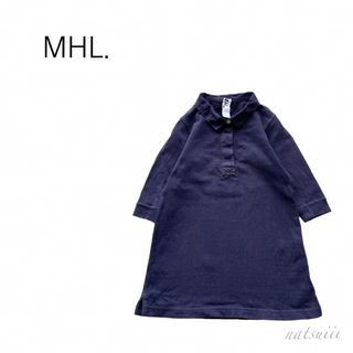 エムエイチエル(MHL.)のMHL. マーガレットハウエル .  襟付き ヘンリーネック ワンピース(ワンピース)