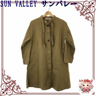 サンバレー(SUNVALLEY)のSUN VALLEY サンバレー ワンピース ボトルネック ボタン ワンポイント(シャツ/ブラウス(長袖/七分))