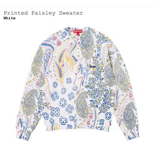 シュプリーム(Supreme)のSupreme Printed Paisley Sweater "White"(ニット/セーター)