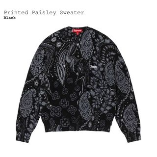 シュプリーム(Supreme)のSupreme Printed Paisley Sweater "Black"(ニット/セーター)