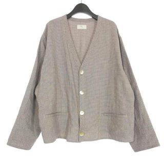 ヘリル HERILL 23SS リネンカーディガン 長袖 2 ピンク系(その他)