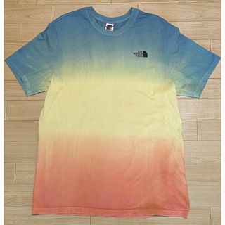 週末最終／希少！TheNorthFace (colorful)海外限定品Ｔシャツ