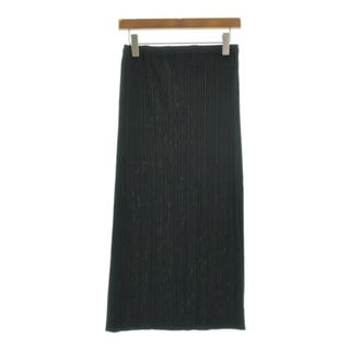 PLEATS PLEASE ロング・マキシ丈スカート 4(XL位) 黒 【古着】【中古】(ロングスカート)