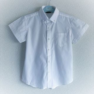 美品 CHOPIN deux 半袖 ボタンダウンシャツ お受験 冠婚葬祭120(Tシャツ/カットソー)