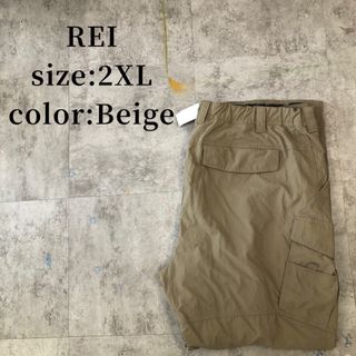 REI アウトドアブランド ナイロンカーゴパンツ アメカジ 古着 2XL(ワークパンツ/カーゴパンツ)