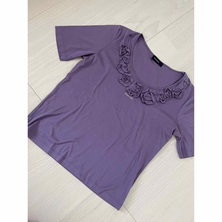 インゲボルグ(INGEBORG)の☆未使用　インゲボルグ  薔薇モチーフ　Tシャツ　紫系(Tシャツ(半袖/袖なし))