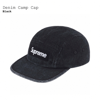 シュプリーム(Supreme)のSupreme Denim Camp Cap ブラック(キャップ)