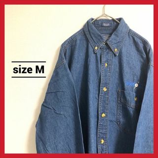 90s 古着 ノーブランド BDシャツ トップス シャツ M (シャツ)