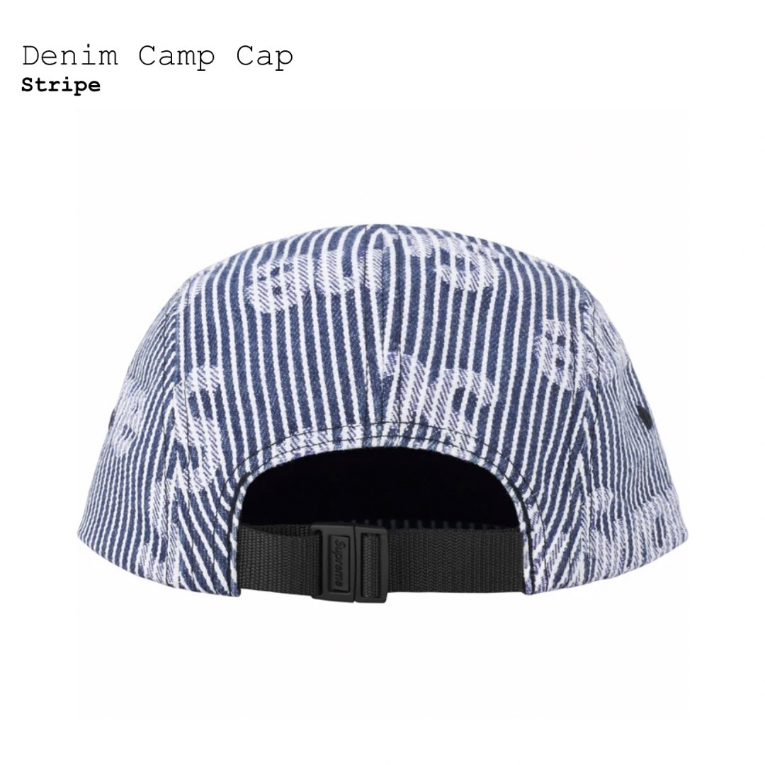 Supreme Denim Camp Cap ストライプ Supreme Denim Camp Cap ストライプ
