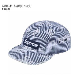 シュプリーム(Supreme)のSupreme Denim Camp Cap ストライプ (キャップ)