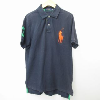 ポロラルフローレン(POLO RALPH LAUREN)のポロ ラルフローレン ポロシャツ カットソー ビッグポニー 半袖 ネイビー M(ポロシャツ)