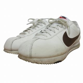 ナイキ(NIKE)のナイキ W CORTEZ スニーカー シューズ 白 ホワイト 茶 27cm(スニーカー)