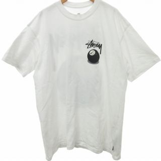 ナイキ(NIKE)のナイキ ×ステューシー SS 8ボール プリントTシャツ ピスタグ 白 Mサイズ(Tシャツ/カットソー(半袖/袖なし))