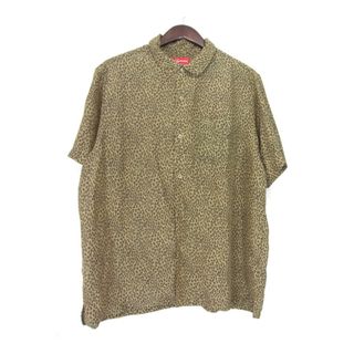 シュプリーム(Supreme)のシュプリーム Supreme ■ 22SS 【 Leopard Silk Shirt 】 レオパード シルク 総柄 シャツ　h0799(シャツ)