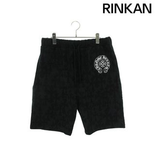 クロムハーツ(Chrome Hearts)のクロムハーツ  SWEAT PANTS セメタリークロス総柄スウェットハーフパンツ メンズ L(ショートパンツ)