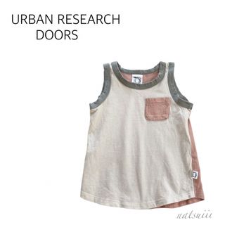 URBAN RESEARCH DOORS - アーバンリサーチ ドアーズ . 配色 タンクトップ カットソー 日本製