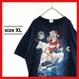 90s 古着 ノーブランド Tシャツ 猫 オーバーサイズ XL(Tシャツ/カットソー(半袖/袖なし))