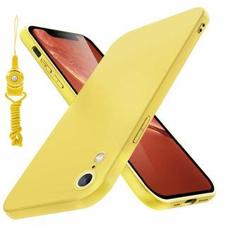 サイズ:iphonexr_色:イエローiphone xr ケース シリコン (その他)