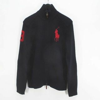 ポロラルフローレン(POLO RALPH LAUREN)のPOLO RALPH LAUREN 長袖 ニット カーディガン S ネイビー(カーディガン)