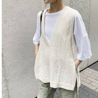 スピックアンドスパン(Spick & Span)のSpick＆Span  Italian Fabricツイードベスト(ベスト/ジレ)