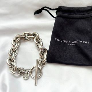 フィリップオーディベール(Philippe Audibert)のPHILIPPE AUDIBERT チェーンブレスレット シルバー 保存袋付(ブレスレット/バングル)