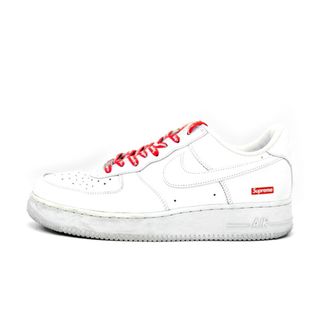 ナイキ(NIKE)のナイキ NKE × シュプリーム Supreme ■ 【 AIR FORCE 1 LOW WHITE CU9225 100 】 エア フォース ワン ホワイト スニーカー 33706(スニーカー)