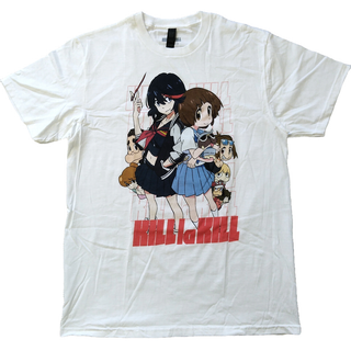 キルラキル　Tシャツ　L　白　アニメT　海外公式　kill la kill *(Tシャツ/カットソー(半袖/袖なし))