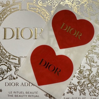 クリスチャンディオール(Christian Dior)の激レア❤️ バレンタイン限定 DIOR 公式ラッピング ステッカー シール 2枚(シール)