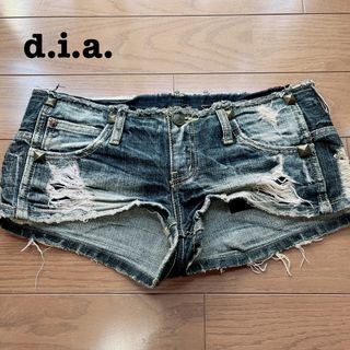 ダイア(d.i.a)の【d.i.a.】デニムショートパンツ(ショートパンツ)