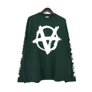 ヴェトモン(VETEMENTS)のヴェトモン VETEMENTS ■ 24SS 【 DOUBLE ANARCHY LONGSLEEVE UE64LS500Z 】 ダブル アナーキー ロングスリーブ カットソー　33727(Tシャツ/カットソー(七分/長袖))