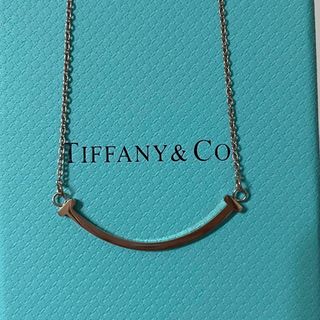 【5/26限定】Tiffany &Co  スマイル　ネックレス　ローズゴールド