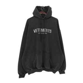 VETEMENTS - ヴェトモン VETEMENTS ■ 23AW 【 UE54HD240B LIMITED EDITION CRYSTAL LOGO HOODIE 】 クリスタル ロゴ プルオーバー スウェット パーカー　33728